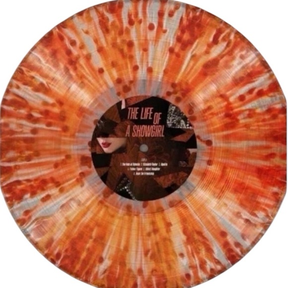 Life of a Showgirl Tiny Bubbles Champagne Red Lipstick & Lace Transparent Vinyl - Picture 2 of 5